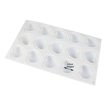 Load image into Gallery viewer, FineDecor Heart Shape Silicone Mousse Cake Mould, 3D Mould Tray for Candy Pastry Chocolate Truffle Cupcake Jello Cookie Pudding FD 3164 (15 Cavity)