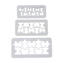 Load image into Gallery viewer, FineDecor Geometric Cookie Cutter / Puzzle Fondant Embosser & Cutter Plastic Mold / Geometric Cutter Set / Cake Border Texture, FD 3368