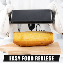 Load image into Gallery viewer, FineDecor Toast Pan ( Black ), Carbon Steel Bread Pan, Nonstick Loaf Pan for Baking with Easy Grips Handles ( 7.5 * 5 * 2.5 inch)FD 3317