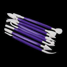 Load image into Gallery viewer, FineDecor Sugar Craft Modeling Tools, Fondant Sculpting Tools, Cake Decorating Tools, Kit for Clay Ceramic Pottery Shaping (8 Pcs X 1 Set) FD 3411