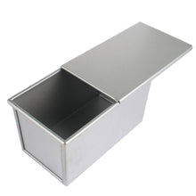 Load image into Gallery viewer, FineDecor Premium Nonstick Aluminium Steel Bread Mould / Loaf Pan / Bread Pan / Toast Mould / Bread Tin with Cover Bakeware (Silver) 250 g, FD-3117