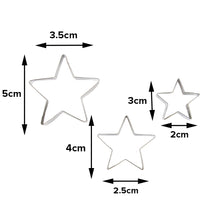 Load image into Gallery viewer, FineDecor Cookie Cutter Stainless Steel Cookie Cutter Set (Heart Shape, 6 & 5 Poninted Star Shape, Flower Shape) (12 Pieces) - FD 3099
