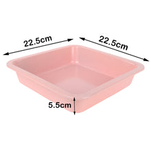 Load image into Gallery viewer, FineDecor 5 Pc Premium NonStick Coating Bakeware Set,Carbon Steel Pan with Removable Base Round & Square Pan,Muffin Pan,Loaf Pan Kitchen-FD 3120-Pink