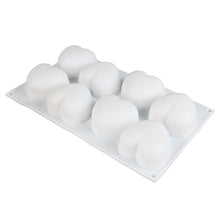 Load image into Gallery viewer, FineDecor Love Heart Shape Silicone Mousse Cake Mould For Baking, Truffle Mould Dessert Mould French Cake Mould , FD 3169 (8 Cavity)