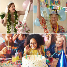 Load image into Gallery viewer, FineDecor Cake Birthday Photo Reel Cake Box, Money Box Set, Birthday Cake Topper and Transparent Bags for Birthday Party Cake Decorations (FD 3371)