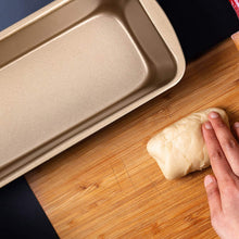Load image into Gallery viewer, FineDecor Toast Pan ( Gold ), Carbon Steel Bread Pan, Nonstick Loaf Pan for Baking with Easy Grips Handles ( 10.5 * 6 * 2.5 inch)- FD 3310
