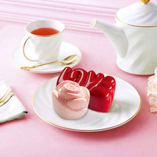 Load image into Gallery viewer, FineDecor Love Text Shape Silicone Mousse Cake Mould, Non-stick Love Shape Silicone Mould Tray for Baking, Dessert, Biscuit & Soap FD 3171 (6 Cavity)
