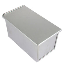 Load image into Gallery viewer, FineDecor Premium Nonstick Aluminium Steel Bread Mould / Loaf Pan / Bread Pan / Toast Mould / Bread Tin with Cover Bakeware (Silver) 250 g, FD-3117