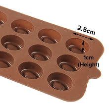 Load image into Gallery viewer, FineDecor Silicone Mould Toffee Shape Mould | Candy Mould | Jelly Mould | Bakeware Mold | Soap Wax Flexible Baking Mould (15 Cavity) - FD 3521
