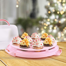 Load image into Gallery viewer, FineDecor Storage Container Box for Cakes & Cupcakes with Collapsible Handles, FD 3384