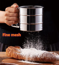Load image into Gallery viewer, FineDecor Flour Sifter ( Small ), Stainless Steel Sifter for Baking, Double Layers Sifter, Powder Sugar Shaker with Hand Press Design, FD 3305