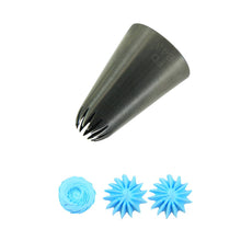 Load image into Gallery viewer, FineDecor Large Piping Tip, Stainless Steel Icing Piping Nozzle Tip, Cake Decorating Tools Cream Puff Decor Pastry Icing Tool for Baker, 1psc (B43)