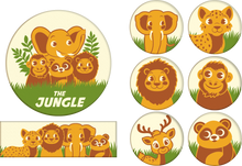 Load image into Gallery viewer, Foodecor Jungle Theme Decorative Mould (Pack of 2)- BV 3385
