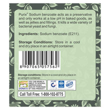 Load image into Gallery viewer, Purix ™ Sodium Benzoate ,75g