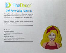Load image into Gallery viewer, FINEDECOR FD2113 Barbie Girl Face Shape Cake Pan/Tin