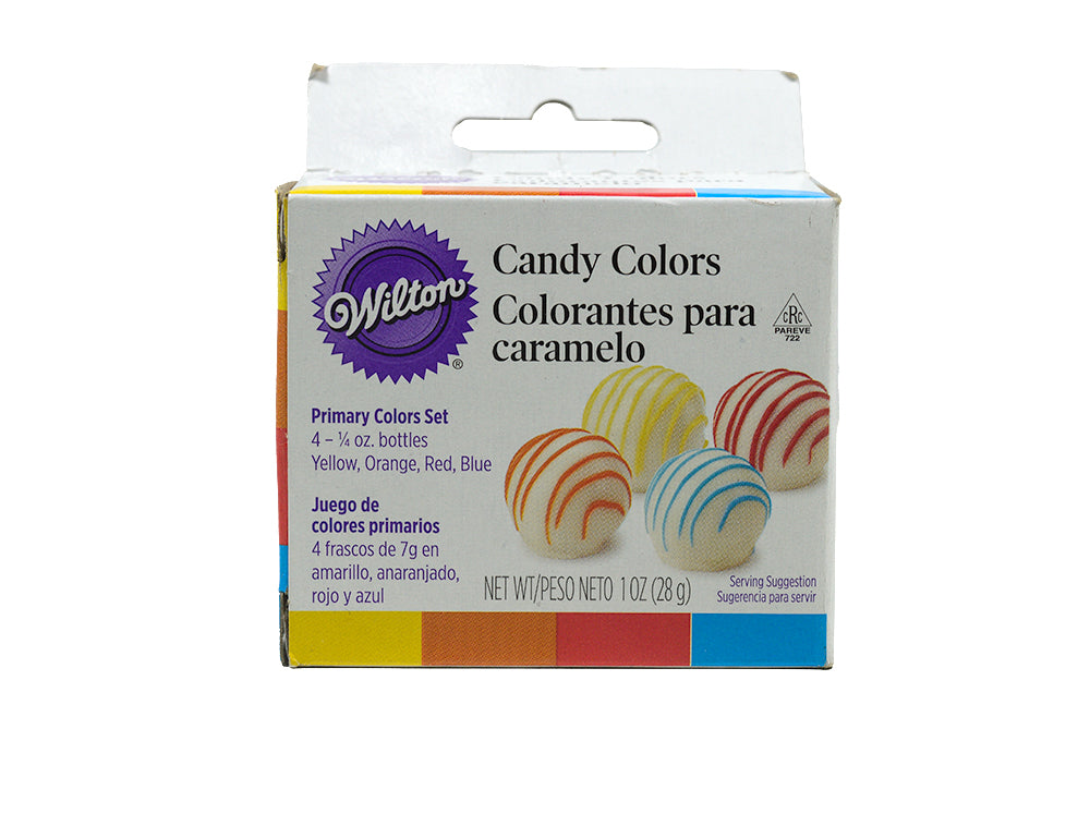 Wilton Primary Candy Color Set (7 g X 4 Bottles X 1 Set)