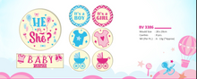 Load image into Gallery viewer, Foodecor Baby Shower Theme Decorative Mould (Pack of 2)- BV 3386