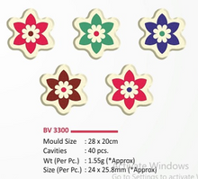 Load image into Gallery viewer, Foodecor Flower Pattern Decorative Transfer Mould (Pack of 2)- BV 3300