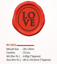 Load image into Gallery viewer, Foodecor Love Theme Valentine's Decorative Transfer Mould (Pack of 2)- BV 3353