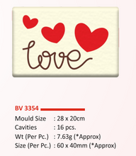 Load image into Gallery viewer, Foodecor Love Heart Design Decorative Transfer Mould (Pack of 2)- BV 3354