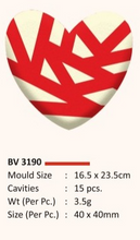 Load image into Gallery viewer, Foodecor Heart Shape Decorative Transfer Mould (Pack of 2)- BV 3190