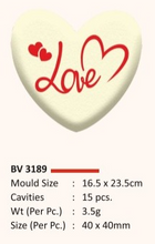 Load image into Gallery viewer, Foodecor Heart Shape Decorative Transfer Mould (Pack of 2)- BV 3189