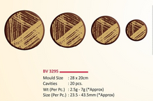 Load image into Gallery viewer, Foodecor Round Shape Decorative Transfer Mould (Pack of 2) - BV 3295