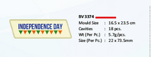 Load image into Gallery viewer, Foodecor Independence Day Decorative Mould (Pack of 2) - BV 3374