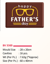 Load image into Gallery viewer, Foodecor Father's Day Decorative Transfer Mould (Pack of 2) - BV 3369