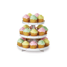Load image into Gallery viewer, Wilton Cupcake 3-Tier Stand– White, (10.5”x12”)