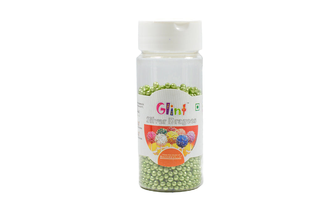 Glint Green Dragee, '0' Number (3.5 MM), 75 Gm