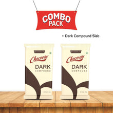 Load image into Gallery viewer, Chocoville Dark Compound Slab, 500 G (Pack of 2)