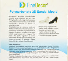 Load image into Gallery viewer, Finedecor™ 3D Polycarbonate Chocolate Mould Sandal - FD2540