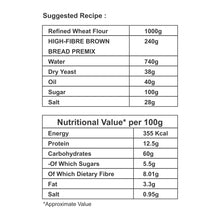 Load image into Gallery viewer, Purix Brown Bread Mix / High Fiber & Protein Rich Bread Flour, 1 kg