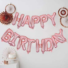 Load image into Gallery viewer, Let's Party Happy Birthday Balloon Pink (16 Inch), 13 Pcs Reusable