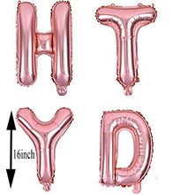 Load image into Gallery viewer, Let's Party Happy Birthday Balloon Pink (16 Inch), 13 Pcs Reusable
