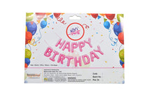 Load image into Gallery viewer, Let's Party Happy Birthday Balloon Pink (16 Inch), 13 Pcs Reusable