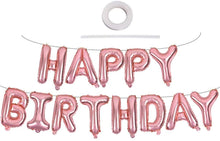 Load image into Gallery viewer, Let's Party Happy Birthday Balloon Pink (16 Inch), 13 Pcs Reusable