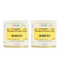 Load image into Gallery viewer, Colourmist Premium Powder Colours, Orange Red,100 G (Pack Of 2)