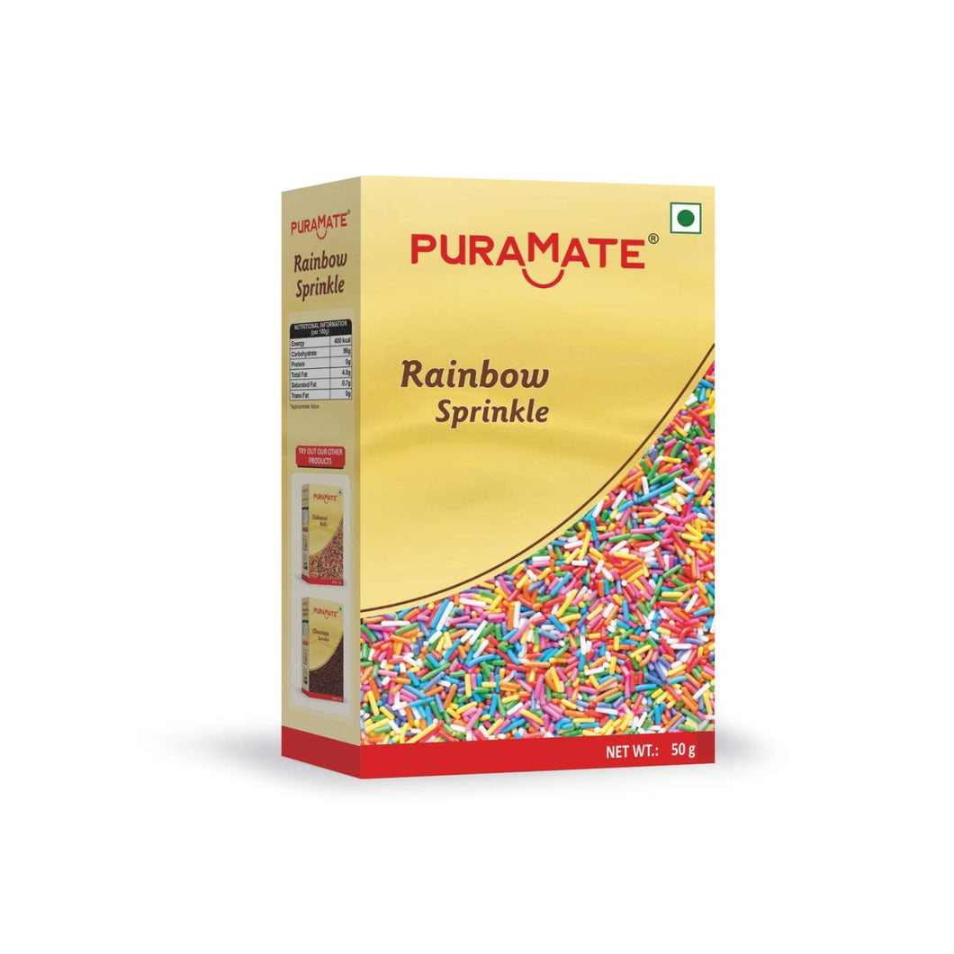 Puramate Rainbow Sprinkle, 50 gm