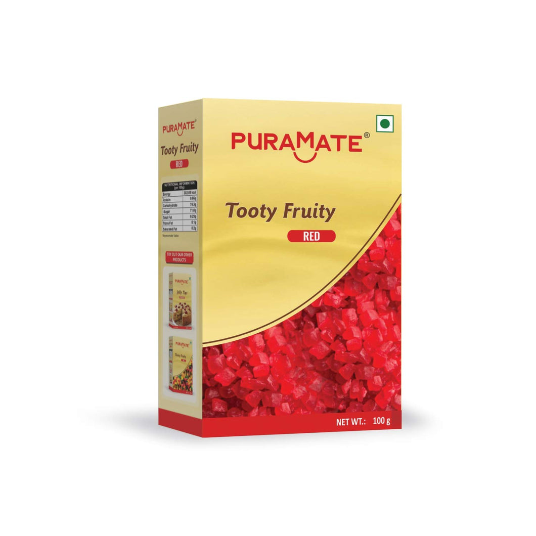 Puramate Tooty Fruity - Red, 100 Gm