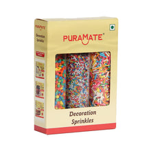 Load image into Gallery viewer, Puramate Rainbow Jimmies -Decoration Sprinkles, 100 Gm