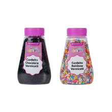 Load image into Gallery viewer, Wow Confetti™ Confeito Vermicelli Combo (Rainbow 100g & Chocolate 100g) (Sprinkles)