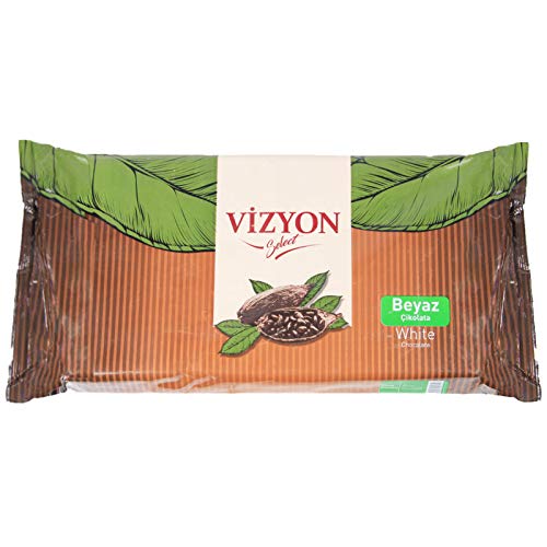Vizyon White Couverture Chocolate Block, 2.5 KG