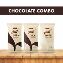 Load image into Gallery viewer, Combo of Chocoville Compound slab, 500g (Dark, Milk and White)