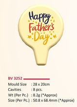 Load image into Gallery viewer, Foodecor Father's Day Theme Decorative Transfer Mould (Pack of 2) - BV 3252