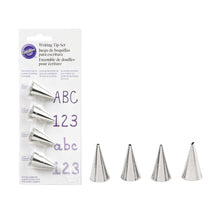 Load image into Gallery viewer, Wilton Writing Tip Set (Nozzles), 4pcs