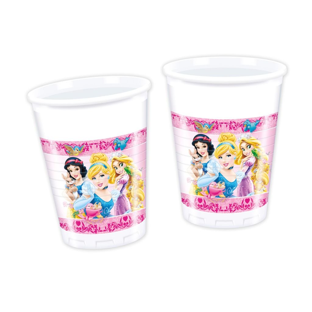 Disney Princess Plastic Cups 200Ml - BV82646 - 8Pcs
