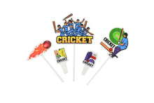 Load image into Gallery viewer, LET'S PARTY - CAKE TOPPER - CRICKET THEME PACK - LP 2952