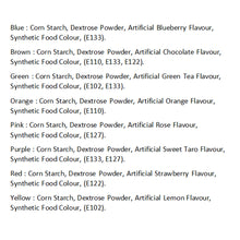 Load image into Gallery viewer, Colourmist Powder Food Colour, Pack of 8 (25g Each) (Blue, Brown, Green, Orange, Pink, Purple, Red, Yellow)| Perfect For Cake, Icing, Ice Cream